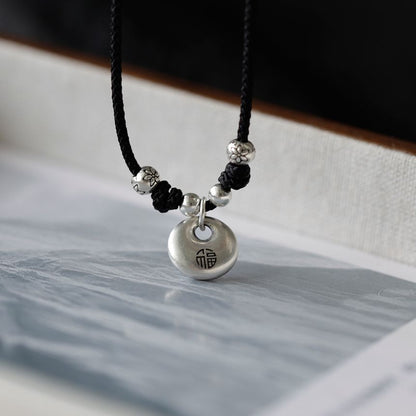 Silver Simple Necklace Sterling Pendant