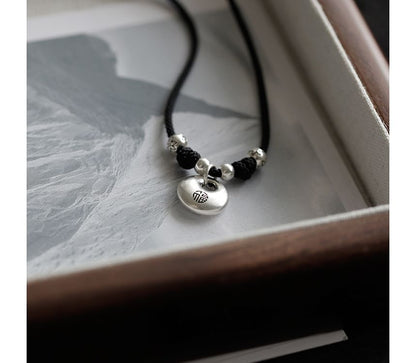 Silver Simple Necklace Sterling Pendant