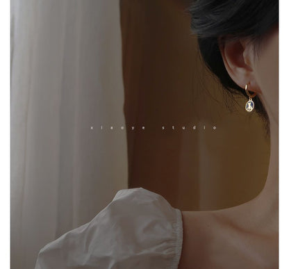 Cat Earring Dangle Sterling Silver