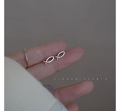Sterling Silver Earring Fish