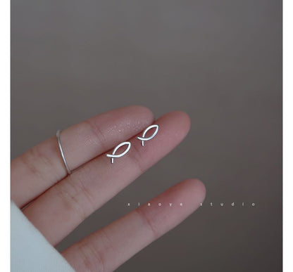 Sterling Silver Earring Fish