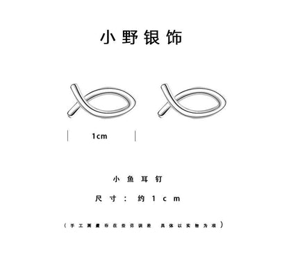 Sterling Silver Earring Fish