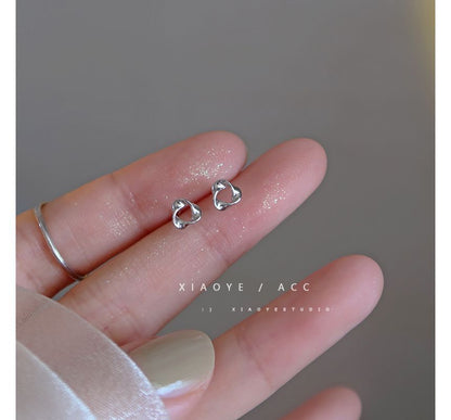 Silver Twisted Sterling Triangle Earring