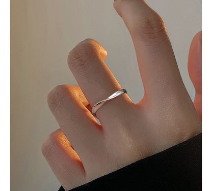 Silver Sterling Twisted Open Ring