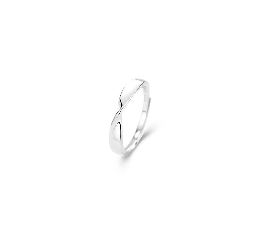 Silver Sterling Twisted Open Ring