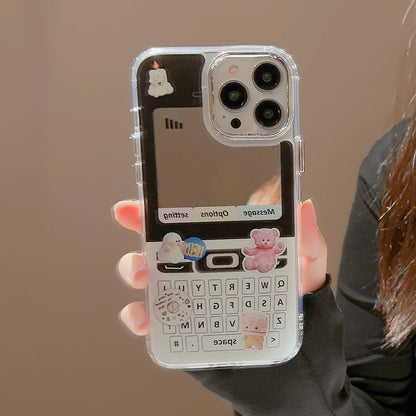 Mirrored Cellphone Case Print Vintage Phone