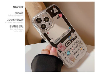 Mirrored Cellphone Case Print Vintage Phone