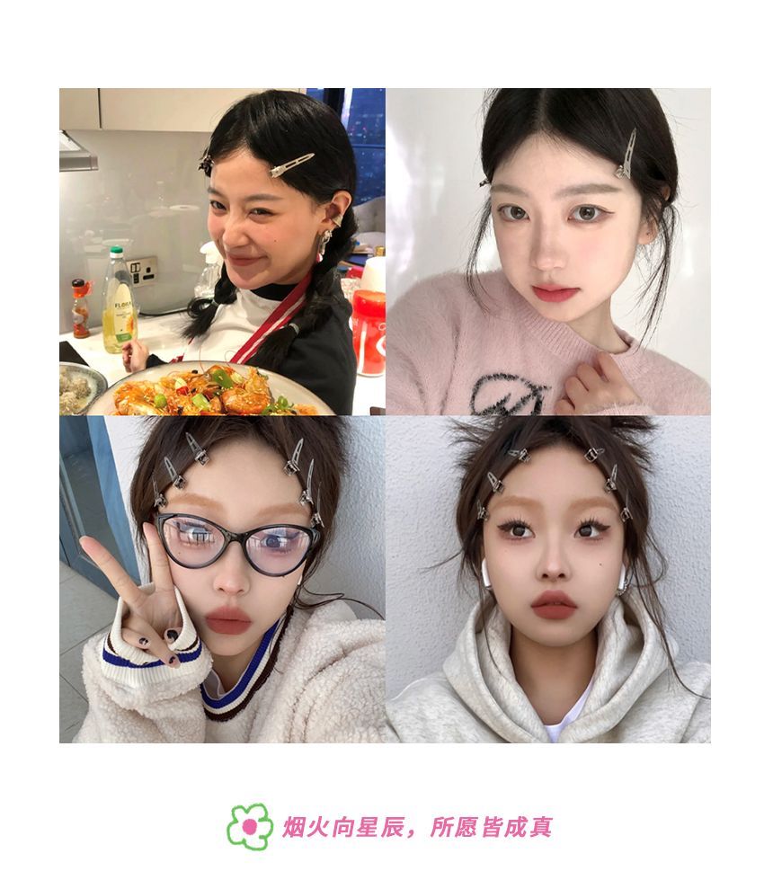 Set Hair Metallic Clip