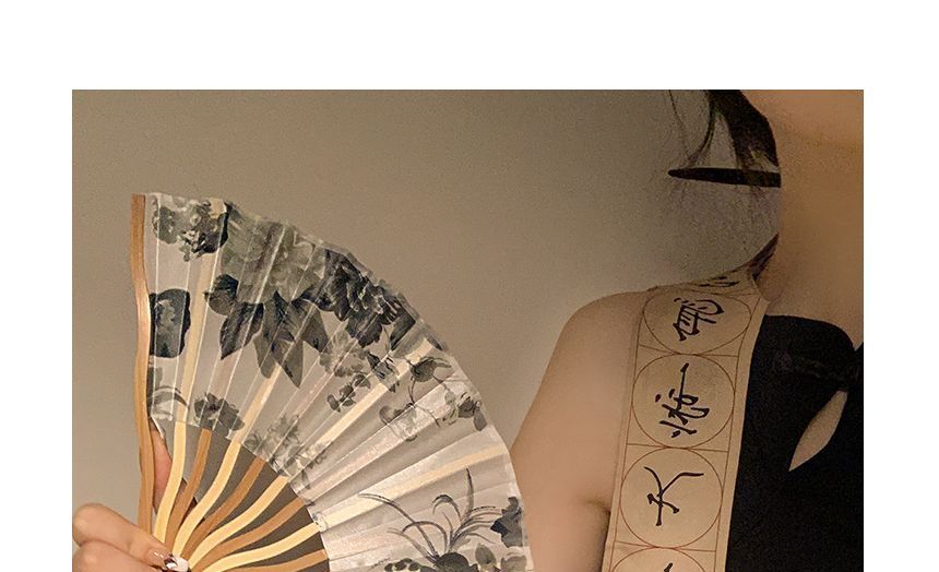 Scrunchie Traditional Chinese Character / Hand Fan