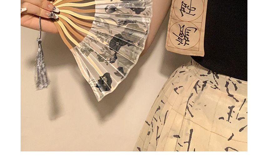Scrunchie Traditional Chinese Character / Hand Fan