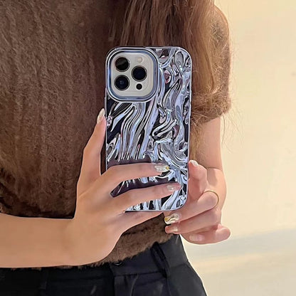 Case Textured Phone Metallic