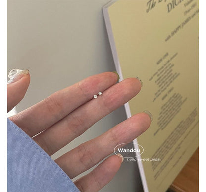 Earring 2 Set: Rhinestone Pair Stud Alloy