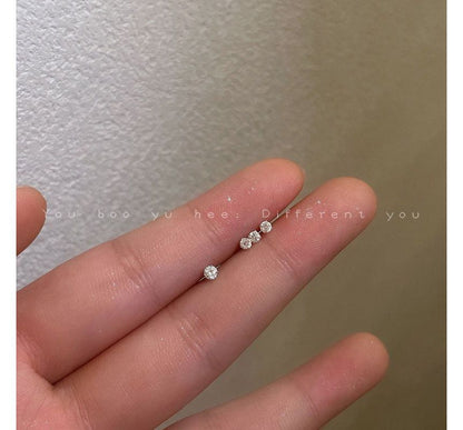 Earring 2 Set: Rhinestone Pair Stud Alloy