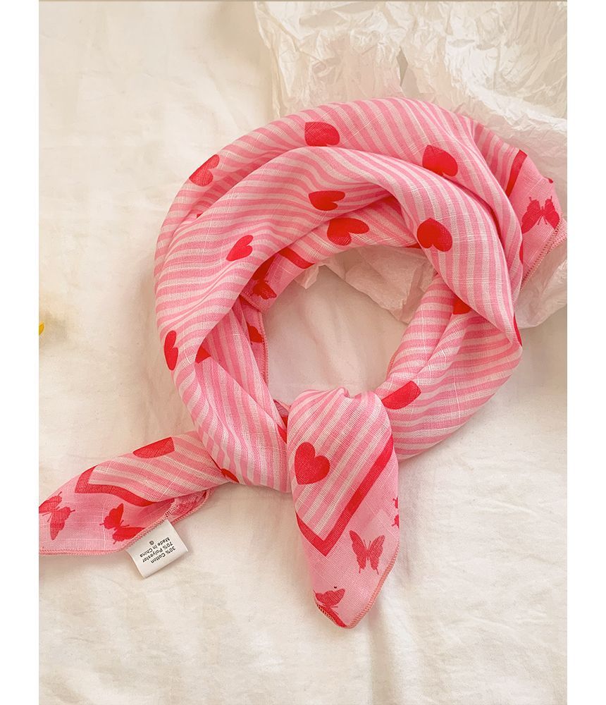 Sunglasses Cat Eye / Heart Headkerchief Print