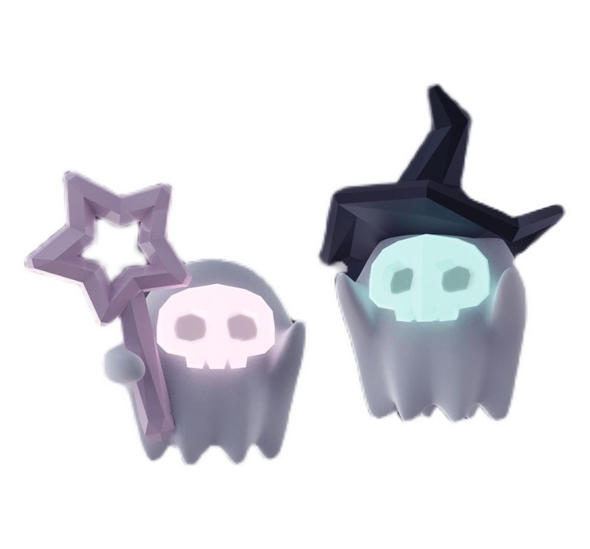 Halloween ) Stud ( Ghost Sterling Various Earring Designs Silver