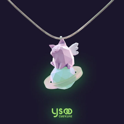 Planet Necklace Pig