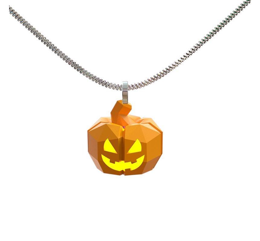 Lantern Necklace Pumpkin Halloween