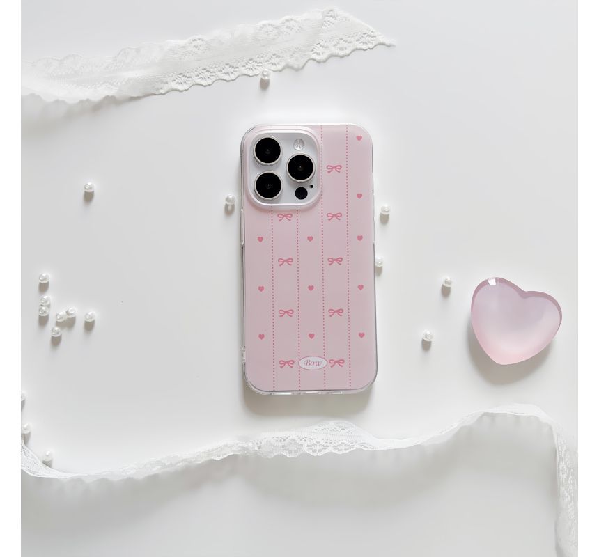 Stand / Heart Case Bow Phone
