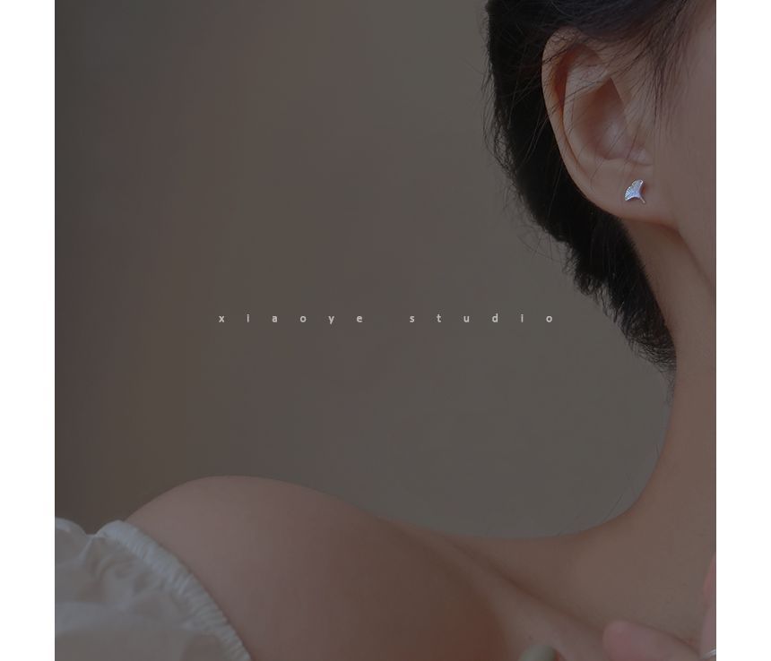 Stud Silver Earring Leaf