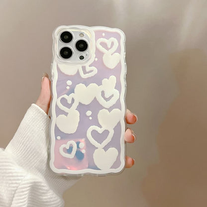 Case Heart Holographic Phone