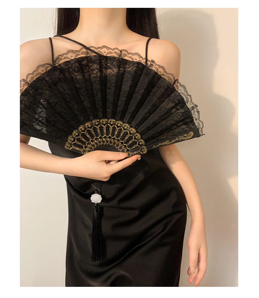 Designs) Lace Fan Hand (Various Foldable