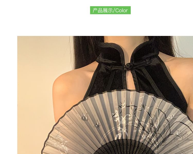 (Various Designs) Foldable Fan Hand Floral Fabric