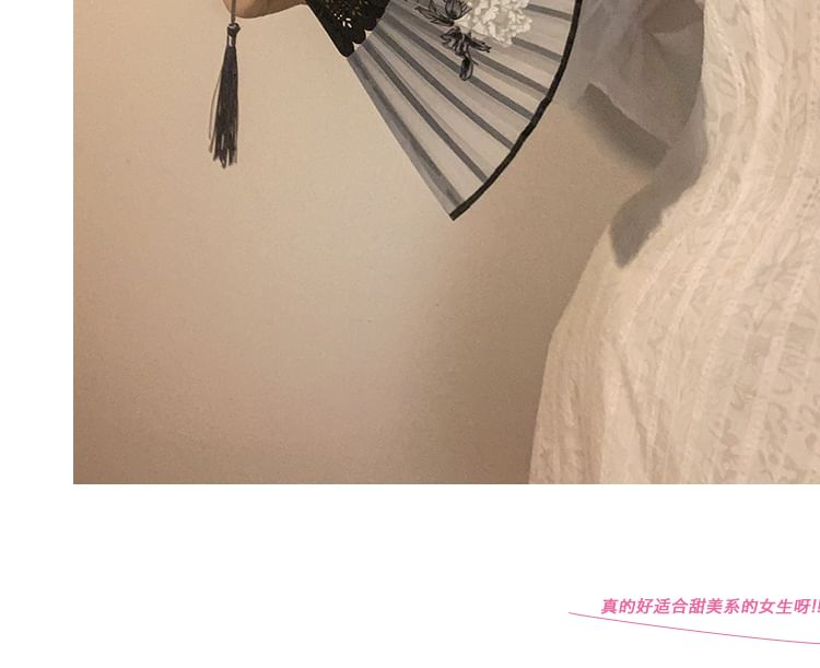 (Various Designs) Foldable Fan Hand Floral Fabric