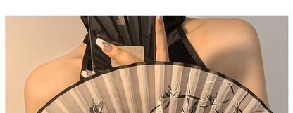 (Various Designs) Foldable Fan Hand Floral Fabric