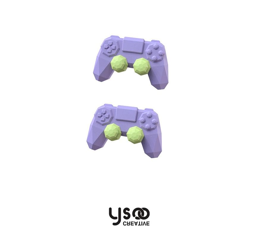 / Ear Cuff Drop Earring Clip-On Gamepad Asymmetrical Lettering