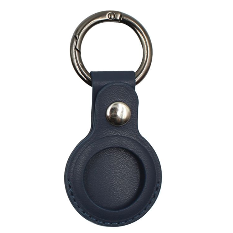Leather Holder AirTag Keyring Faux