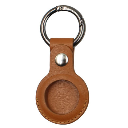 Leather Holder AirTag Keyring Faux