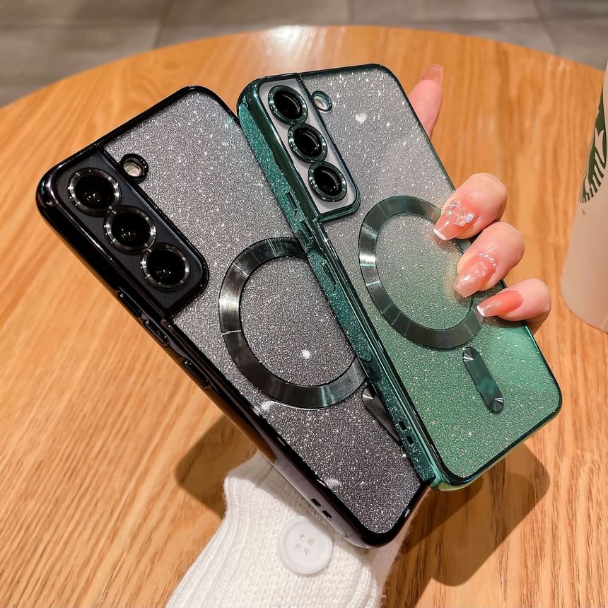 Case Magnetic Glitter Phone