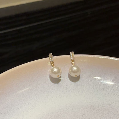 Drop / Earring Clip-On Faux Pearl