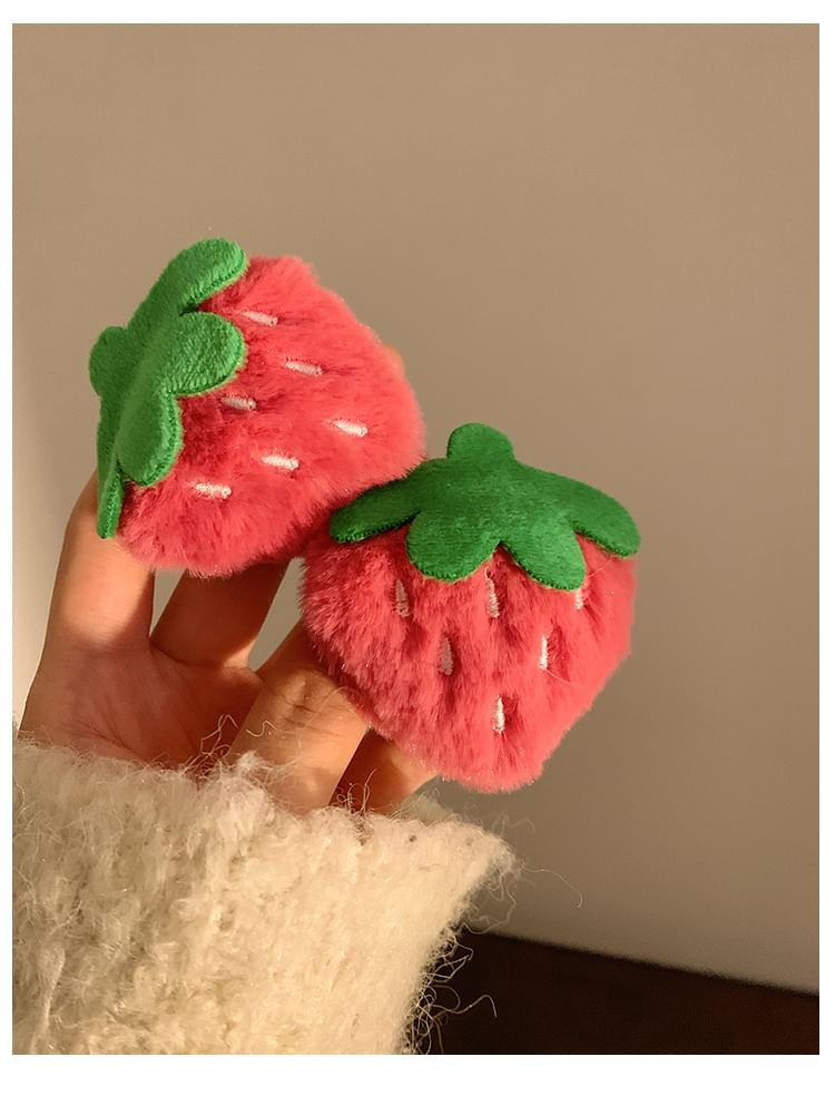 (Various Clip Designs) Chenille Set Hair / Strawberry