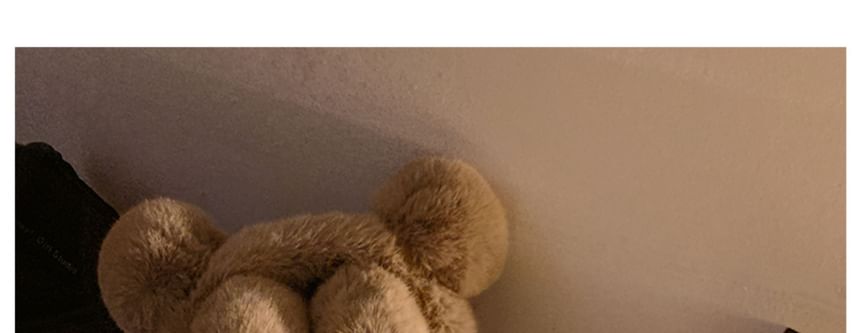 Chenille Earmuffs Bear Ear