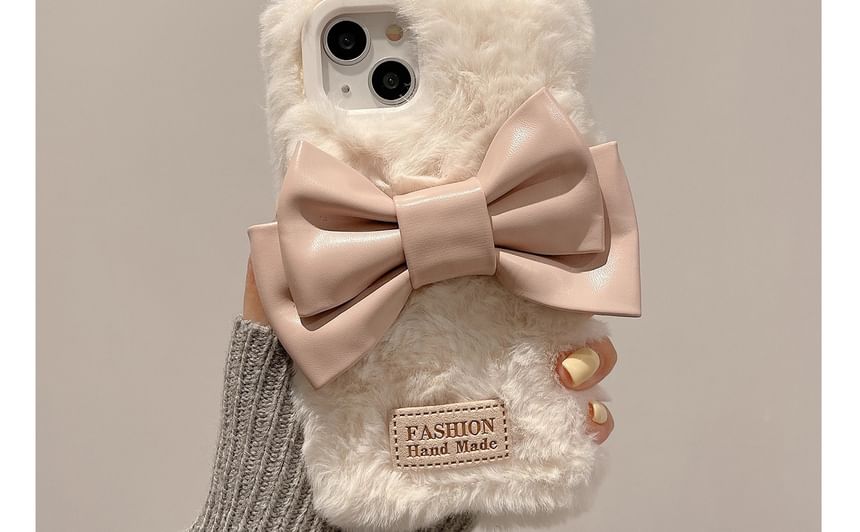 Case Phone Bow Chenille