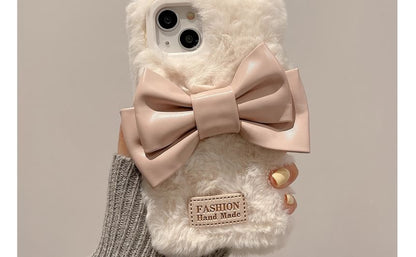 Case Phone Bow Chenille