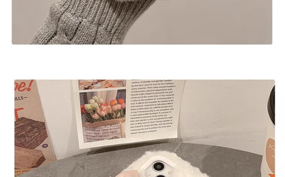 Case Phone Bow Chenille