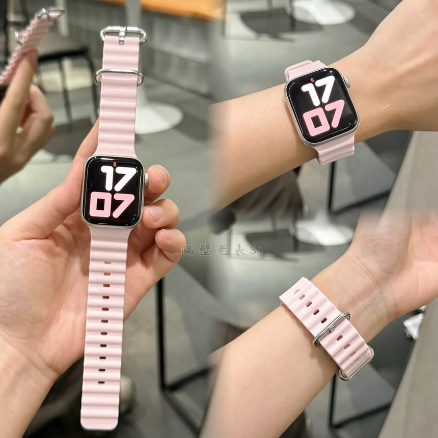 Nylon Case / Milanese Apple Silicone Protective Strap Plastic Watch Band