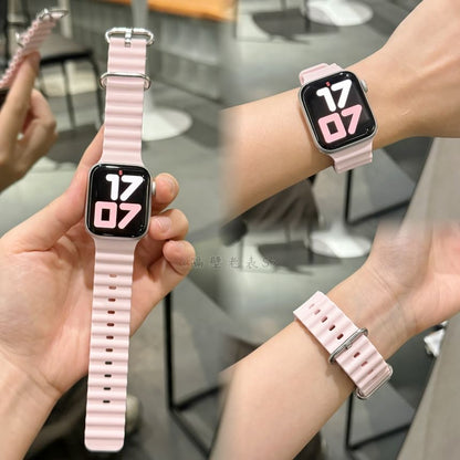 Nylon Case / Milanese Apple Silicone Protective Strap Plastic Watch Band