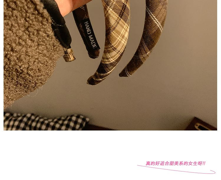 Plaid Headband