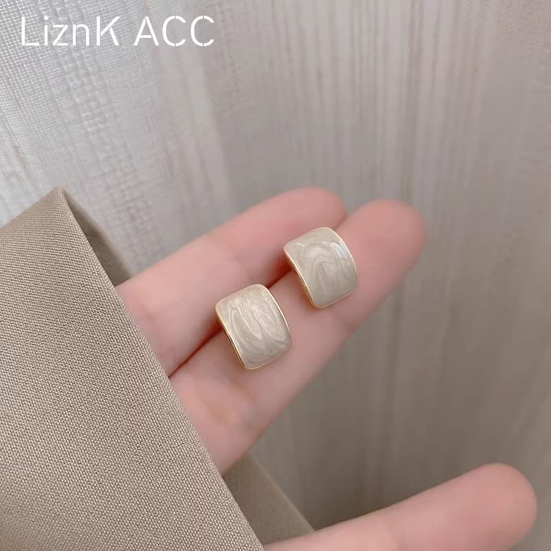 Glaze Earring Stud Alloy