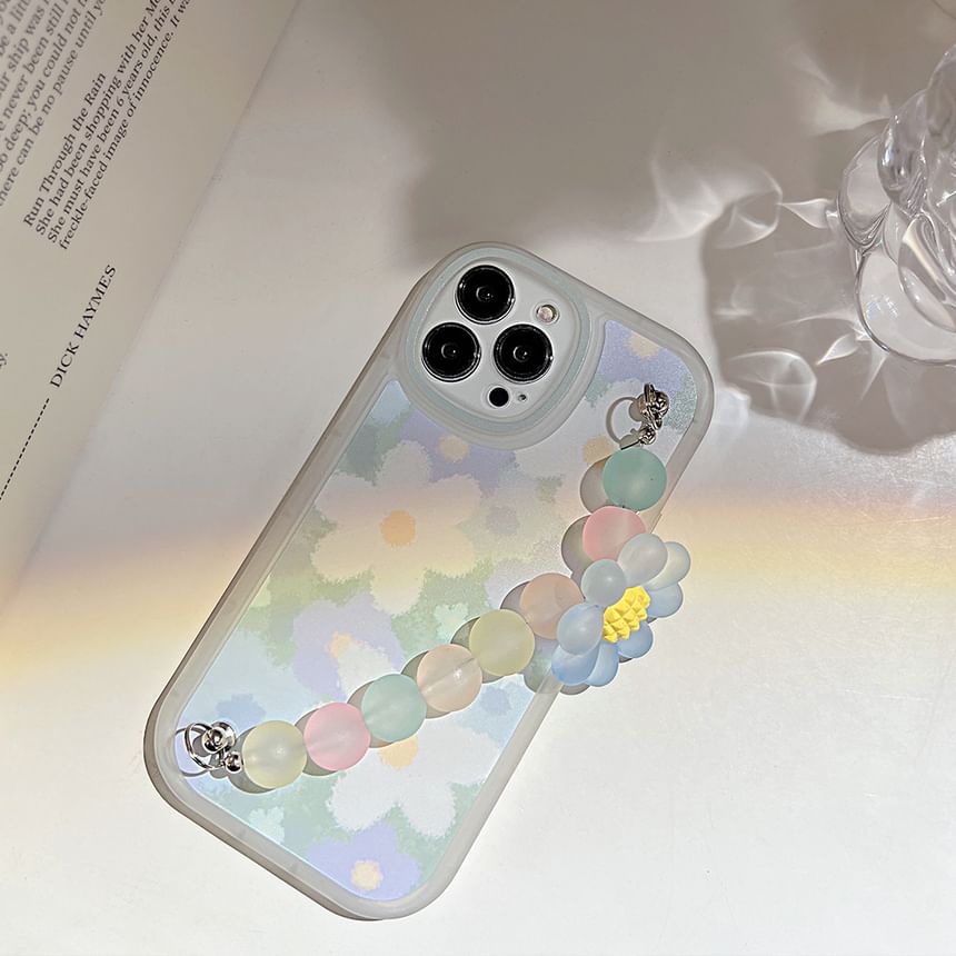 Phone Strap Floral Case