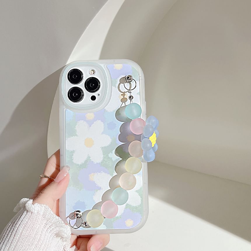 Phone Strap Floral Case