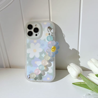 Phone Strap Floral Case