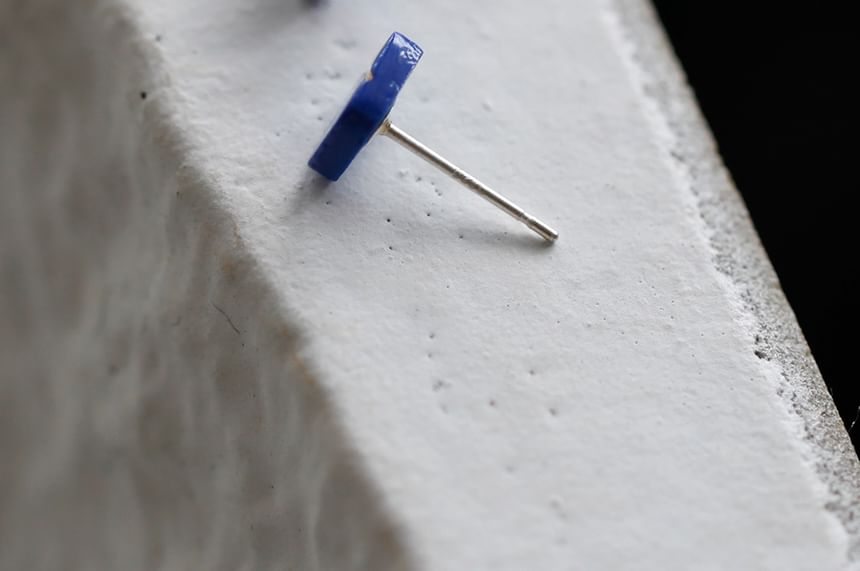 Earring Stud Square Ceramic