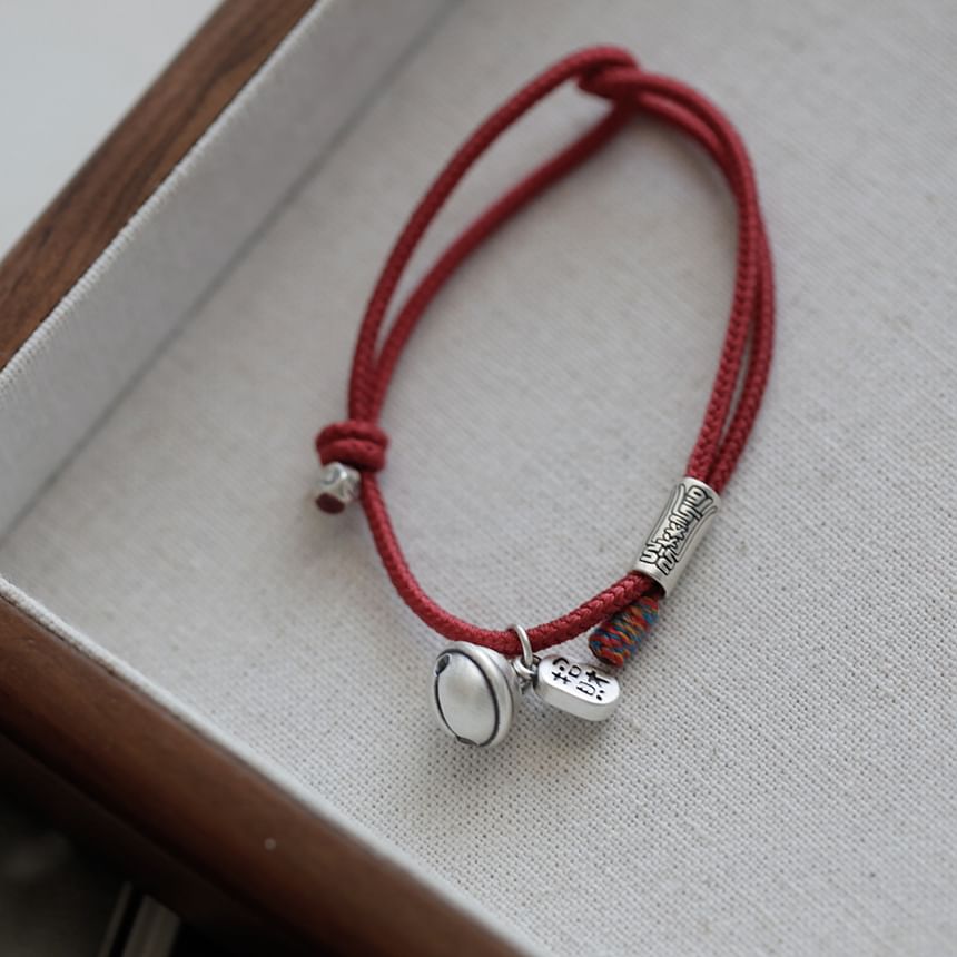 Bell Bracelet Silver String
