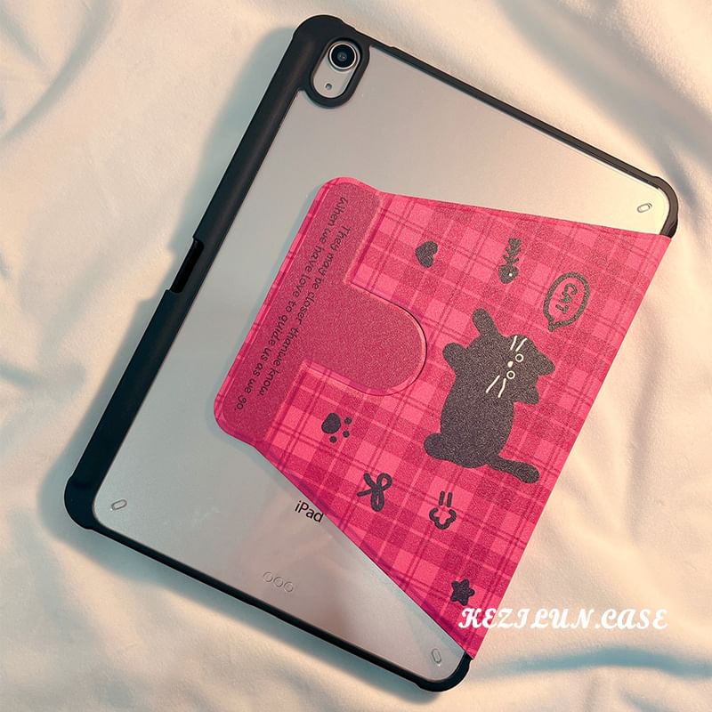 Plaid Case iPad Cat