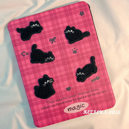 Plaid Case iPad Cat