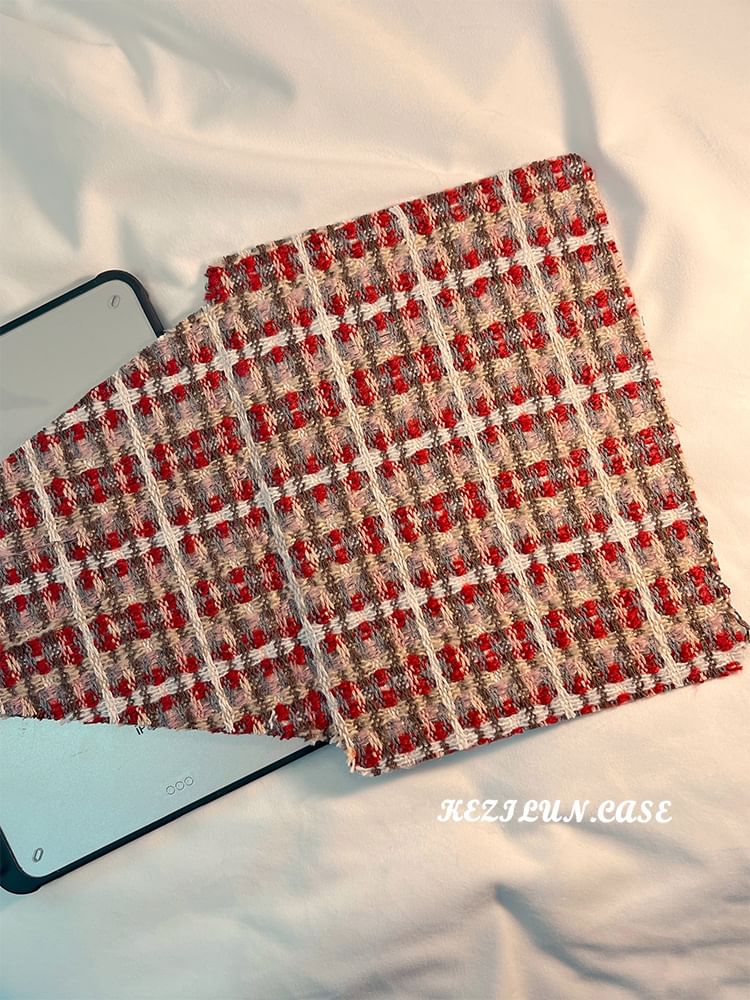 iPad Case Knit Plaid